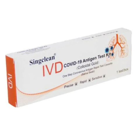 Antigenní test ze slin rychlotest Singclean IVD Covid-19 1ks