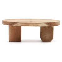 Konferenční stolek z masivu munggur v přírodní barvě 60x90 cm Mosi – Kave Home