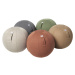 VLUV Sedací míč SOVA, látkový potah v přírodních odstínech, 600 - 650 mm, karamel