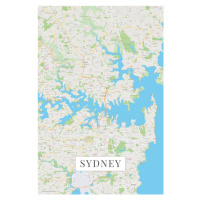 Mapa Sydney color, (26.7 x 40 cm)