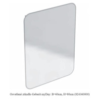 Geberit myDay - Zrcadlo s LED osvětlením a vyhříváním, 600x800 mm 824360000