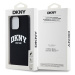 Zadní kryt DKNY Liquid Silicone Arch Logo MagSafe pro Apple iPhone 15 Pro Max, černá