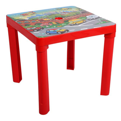 STAR PLUS Dětský zahradní nábytek - Plastový stůl Varianta: červený - červená