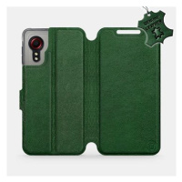 Kožené flip pouzdro Samsung Galaxy Xcover 5 - Zelené - Green Leather