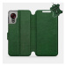 Kožené flip pouzdro Samsung Galaxy Xcover 5 - Zelené - Green Leather