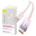 Kabel Quick Charge USB-C Baseus Flash, 6A,1m (Pink)