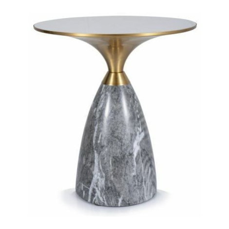 Signal Konferenční stolek Leo šedý/zlatý