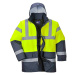 Zimní nepromokavá bunda Portwest Hi-Vis Contrast Traffic, žlutá/navy