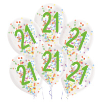 Amscan Latexové balóny s konfetami 21