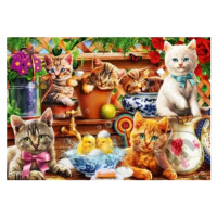 Kittens in the Potting Shed - puzzle z kategorie Umělecké