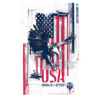 Ilustrace World of Tanks - USA Eagle-Eyed, WOT, 26.7 × 40 cm