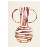 Ilustrace Retro Vase, Lola Lilaxlola, 30 × 40 cm