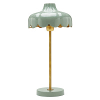 PR Home PR Home Wells stolní lampa z kovu, zelená/zlatá