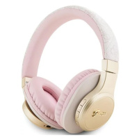Sluchátka Guess Bluetooth on-ear headphones pink 4G Script (GUBH604GEMP)