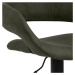 Dkton Designová barová židle Natania olivově zelená a černá
