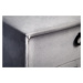 LuxD Designový noční stolek Gallia stříbrno-šedý - II. třída