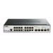 D-Link DGS-1510-20 20-Port Gigabit Stackable SmartPro Switch, 16x gigabit RJ45, 2x 10G SFP+ port