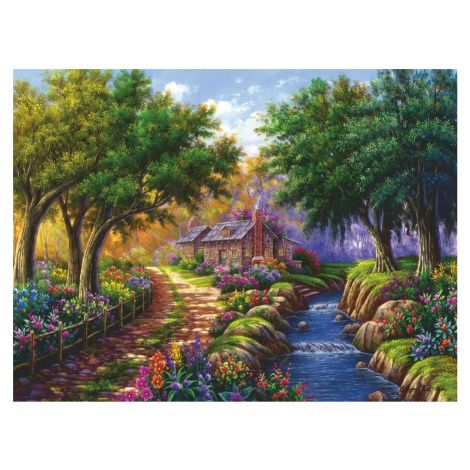 Ravensburger puzzle 171095 Chata u řeky 1500 dílků