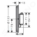 Hansgrohe 15559340 - Termostatická baterie pod omítku, kartáčovaný černý chrom