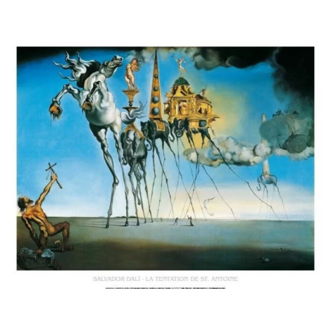 Umělecký tisk La Tentation De St.Antoine, Salvador Dalí, (120 x 90 cm) MIGNECO&SMITH