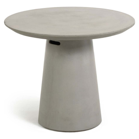Betonový venkovní jídelní stůl Kave Home Itai, ⌀ 90 cm