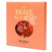 Textilní knížka Brave as a Bear Rag Book ThreadBear s 12 divokými zvířátky 100% jemná bavlna v d
