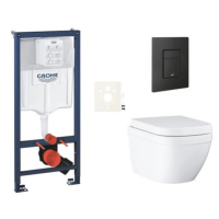 Závěsný wc set do lehkých stěn / předstěnová montáž Grohe Euro Ceramic SIKOGRSEUEKF0