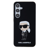 Zadní kryt Karl Lagerfeld Liquid Silicone Ikonik NFT pro Samsung Galaxy S24, black