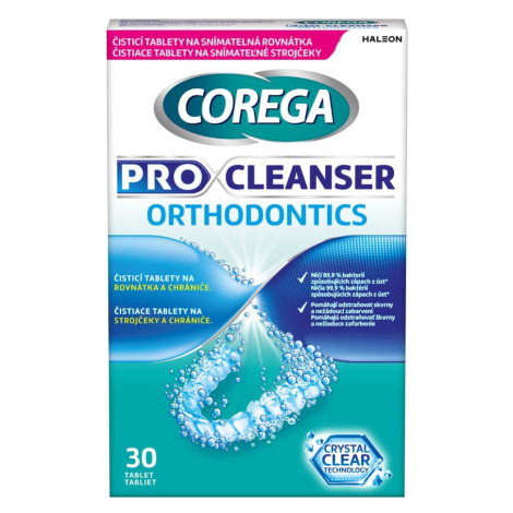 Corega Pro Cleanser Orthodontics čisticí tablety 30 ks