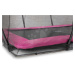 Trampolína s ochrannou sítí Silhouette Ground Pink Exit Toys přízemní 214*305 cm růžová
