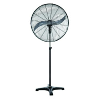 ACA Lighting profesionální stojanový ventilátor, kov, černá, 65cm, AC 150W FANSPPB80