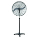 ACA Lighting profesionální stojanový ventilátor, kov, černá, 65cm, AC 150W FANSPPB80