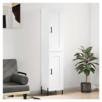 vidaXL Skříň highboard bílá s vysokým leskem 34,5x34x180 cm kompozit