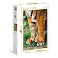 Clementoni - Puzzle 500 Tygři