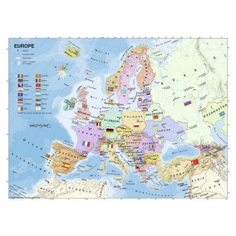 Ravensburger puzzle 128419 Mapa Evropy 200 XXL dílků