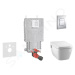GROHE Uniset Set předstěnové instalace, sprchovací toalety a sedátka Tece, tlačítka Skate Cosmo,