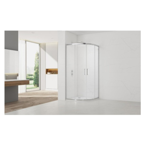 Sprchový kout čtvrtkruh 100x100 cm SAT TEX SATBKTEXS100