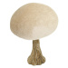 Dekoria Dekorace Velvet Mushroom 10 cm beige, 9x10 cm