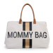Childhome Přebalovací taška Mommy Bag Off White-Black Gold