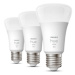 LED žárovka E27 Philips Hue 3ks 9W (60W) teplá bílá (2700K) stmívatelná