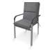 Doppler CITY nízký polstr na židli a křeslo - tmavě šedý (4419)