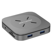 AlzaPower Metal USB-C Dock Cube 7in1 WF vesmírně šedá