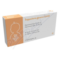 Supp.glycerini SANO Glycerín.čípky Pro děti 1g 5ks