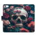 iSaprio flip pouzdro Skull in Roses 02 pro iPhone 5/5S/SE