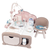 Domeček Cocoon Nursery Natur D'Amour Baby Nurse Smoby denní a noční zóna s elektronickými funkce