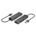 Vention 6-in-1 USB 2.0 to 3x USB 2.0 / TF/SD / Micro-B HUB 0.15M Black ABS Type