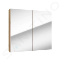 Kielle Vega Zrcadlová skříňka, 80x73x15 cm, zlatý dub 50118801