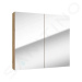 Kielle Vega Zrcadlová skříňka, 80x73x15 cm, zlatý dub 50118801