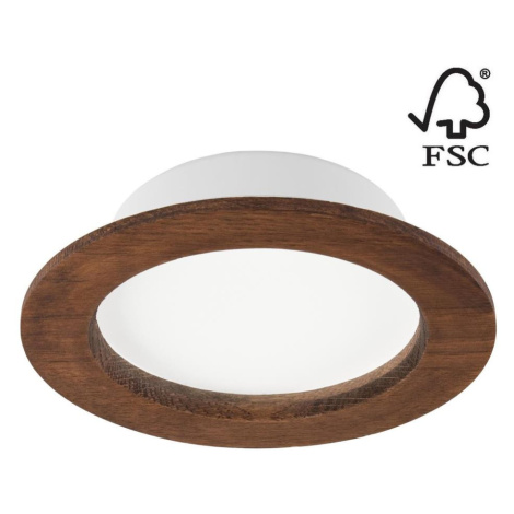 LED Podhledové svítidlo WOODY SPOT LED/12,5W/230V 3000K třešeň ø 16 cm Donoci