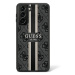Guess GUHCS23LP4RPSK hard silikonové pouzdro Samsung Galaxy S23 ULTRA 5G black 4G Printed Stripe